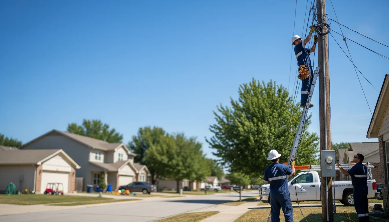 Residential electrician providing installation services in Bullhead City, AZ